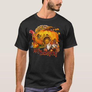 Thanksgiving Turkey Horror Gnomes T-Shirt