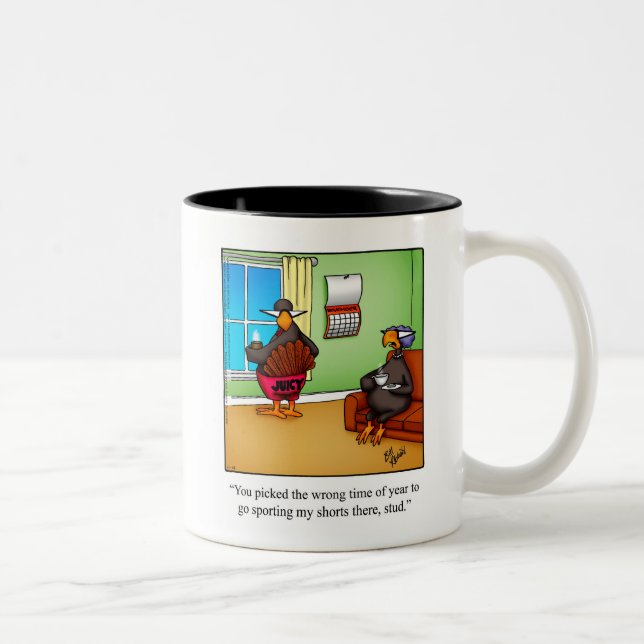 Thanksgiving Turkey Humour Mug Gift (Right)