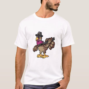 Thanksgiving Turkey Hunting T-Shirt
