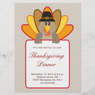 Thanksgiving Turkey Invitation