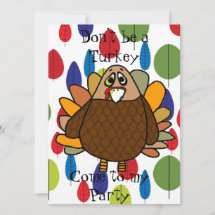 Thanksgiving Turkey Invitation