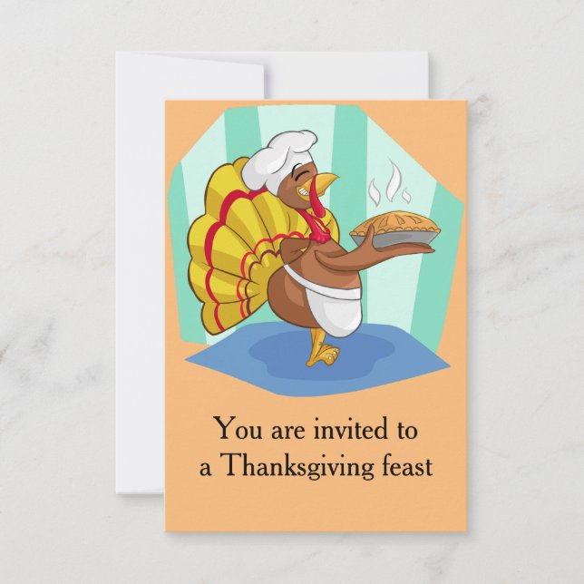 Thanksgiving Turkey Invitation (Front)