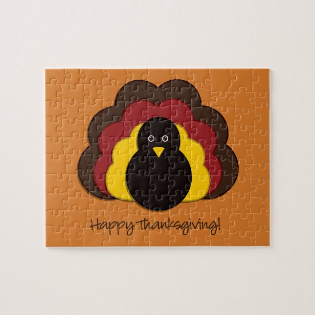 Thanksgiving turkey jigsaw puzzle (Horizontal)