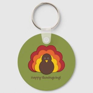 Thanksgiving turkey key ring