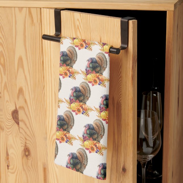Thanksgiving Turkey Kitchen Towel (Thirds Fold)