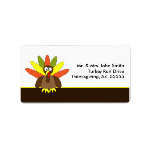 Thanksgiving Turkey Label