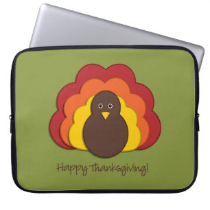 Thanksgiving turkey laptop sleeve