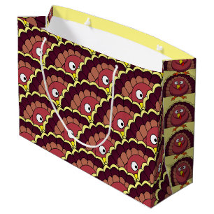 Thanksgiving Turkey Large Gift Bag