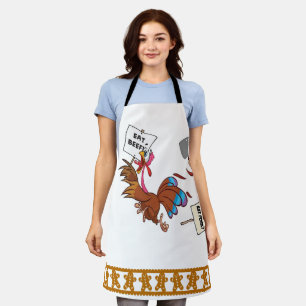 Thanksgiving Turkey Lobby Eat Ham Beef LOL  Funny Apron