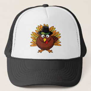 Thanksgiving Turkey Logo Create a Holiday Gift Trucker Hat