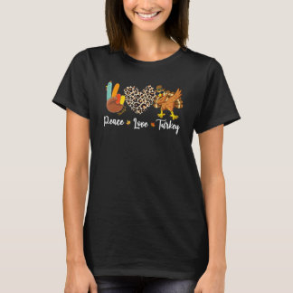 Thanksgiving Turkey Love Apparel Women Men T-Shirt