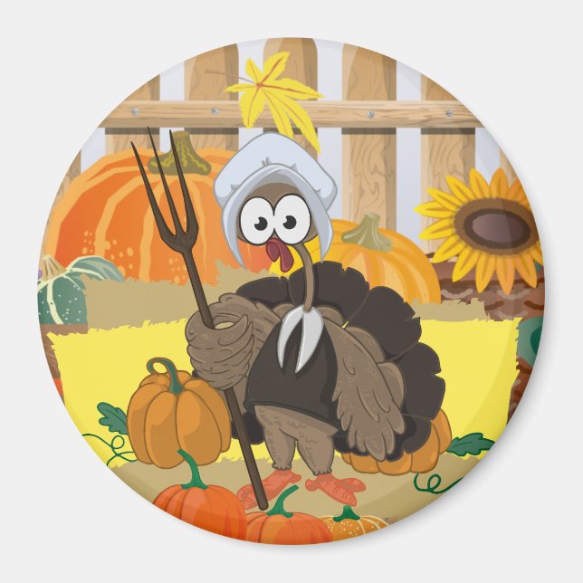 Thanksgiving Turkey Magnet (Front)