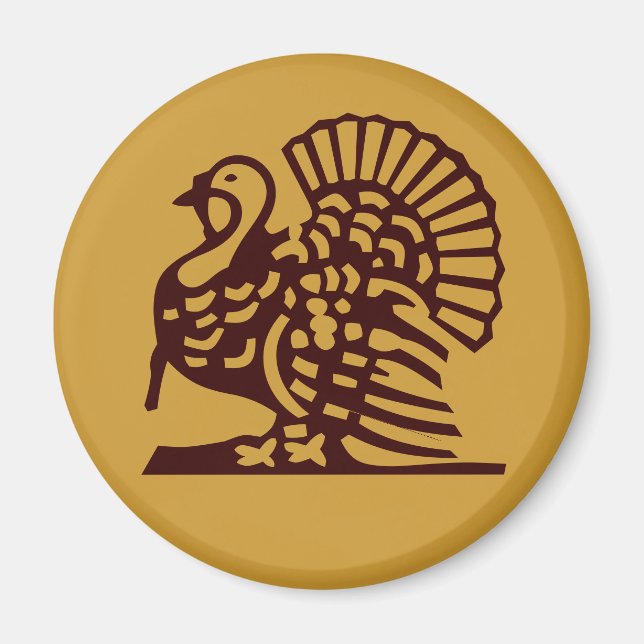 Thanksgiving Turkey Magnet (Front)