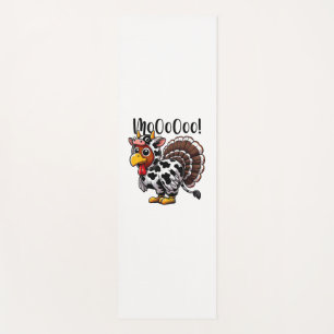 Thanksgiving Turkey Moo Cow Head Funny Fall Men Wo Yoga Mat