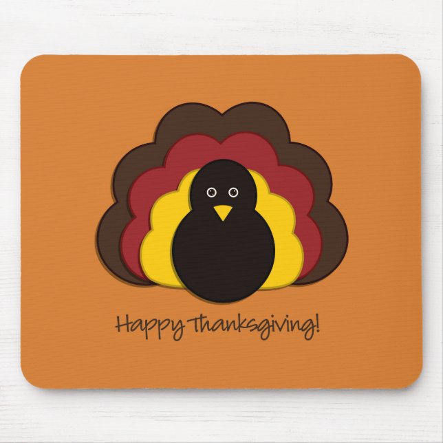 Thanksgiving turkey mouse mat (Front)
