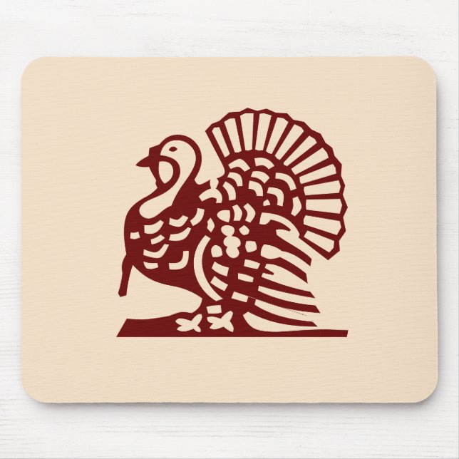 Thanksgiving Turkey Mouse Mat (Front)