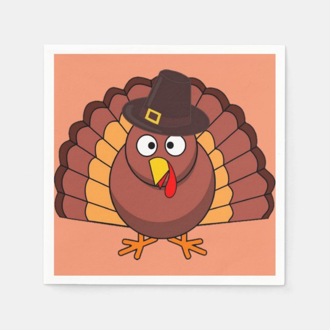 Thanksgiving Turkey Napkin (Front)