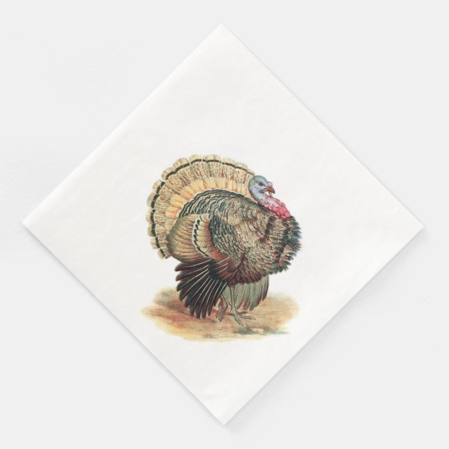 Thanksgiving Turkey Napkins (Corner)