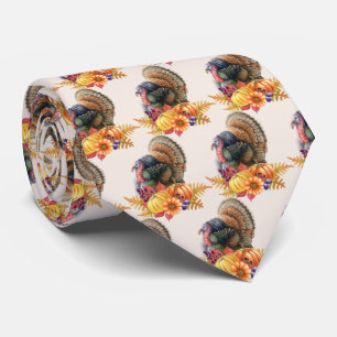 Thanksgiving Turkey Neck Tie