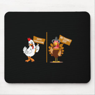 Thanksgiving Turkey No Thanks Grumpy Halloween Fun Mouse Mat