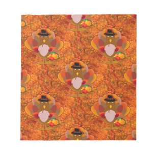 thanksgiving turkey notepad
