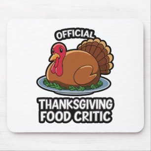 Thanksgiving Turkey Official Thanksgiving Food Cri Mouse Mat