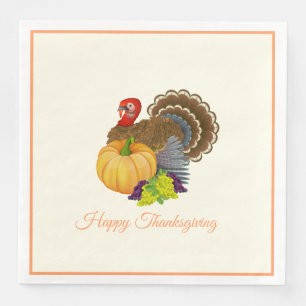 Thanksgiving Turkey Paper Napkins