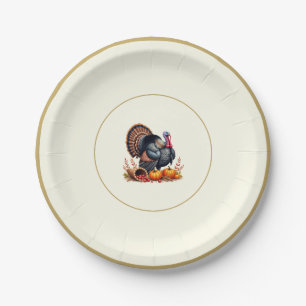 Thanksgiving Turkey Paper Plate