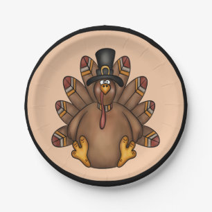 Thanksgiving Turkey Paper Plate