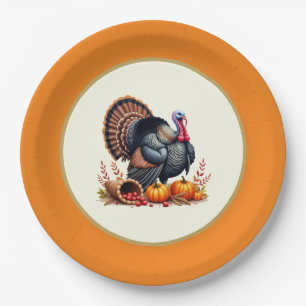 Thanksgiving Turkey Paper Plate