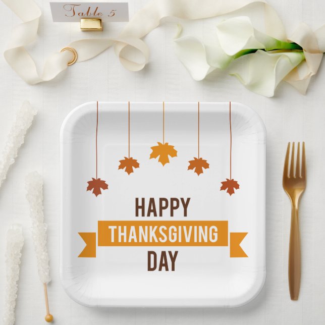Thanksgiving Turkey Paper Plates (Wedding)