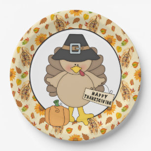 Thanksgiving Turkey party paper plate