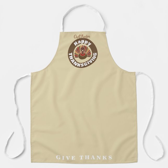 Thanksgiving Turkey | Personalised Holiday Apr Apron (Front)