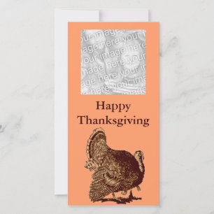 Thanksgiving Turkey Photo Card