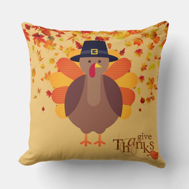 Thanksgiving Turkey Pillow (Front)