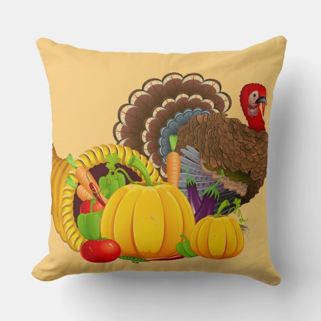 Thanksgiving Turkey Pillow (Front)