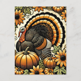 Thanksgiving Turkey Postcard