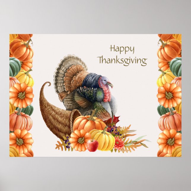 Thanksgiving Turkey Poster (Front)