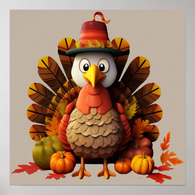 Thanksgiving Turkey Poster (Front)