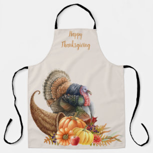 Thanksgiving Turkey Pumpkins Apron