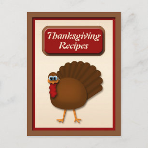 Thanksgiving Turkey Recipe Cards
