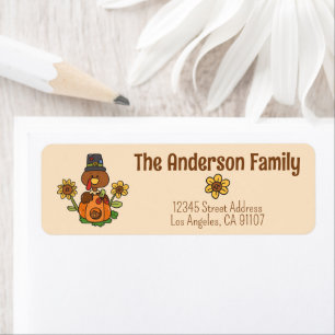 Thanksgiving Turkey Return Address Labels