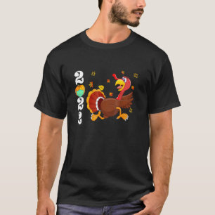 Thanksgiving Turkey Running 2022 Pumpkins Wearing T-Shirt
