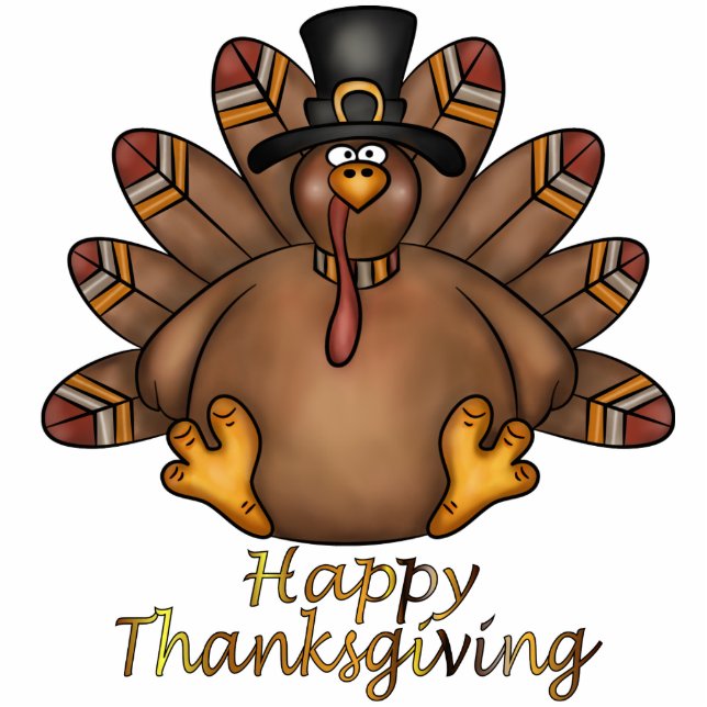 Thanksgiving Turkey sculpture Standing Photo Sculpture (Front)