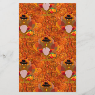 thanksgiving turkey stationery