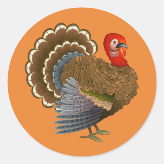 Thanksgiving Turkey sticker (Front)