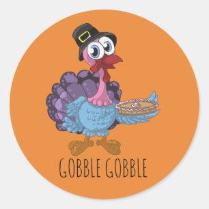 Thanksgiving Turkey Stickers