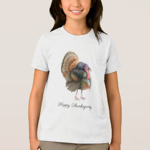 Thanksgiving Turkey T-Shirt Tri-Blend Shir Shirt
