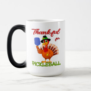 Thanksgiving Turkey - Thankful for Pickleball Magic Mug