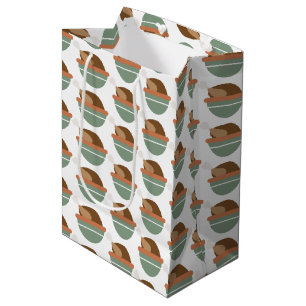 Thanksgiving Turkey Theme Pattern Medium Gift Bag